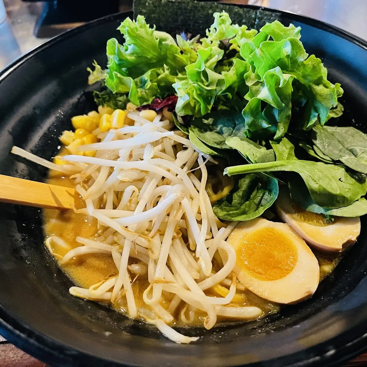Veggie Ramen with Extra Boiled Egg