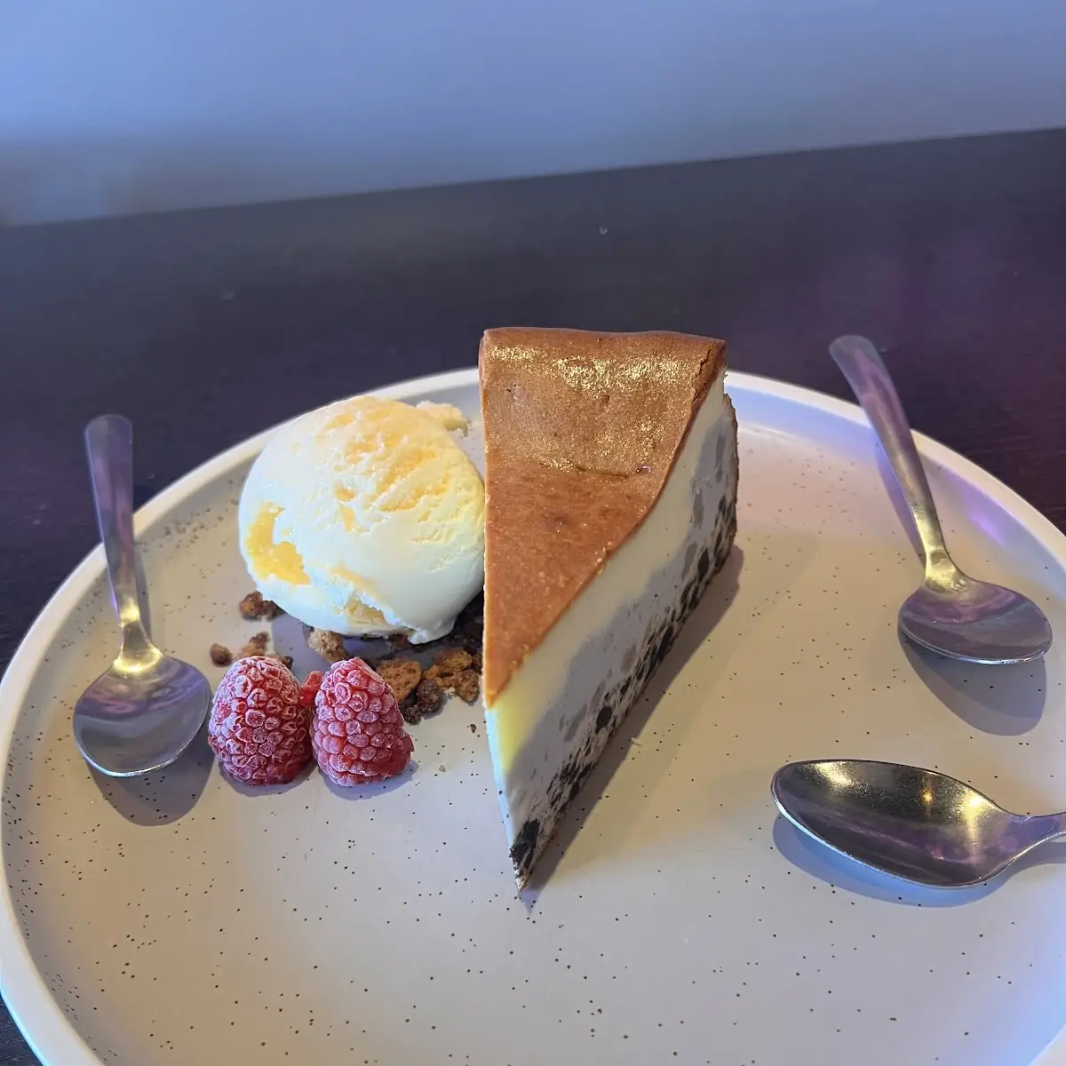 Taro Brulee Cheesecake