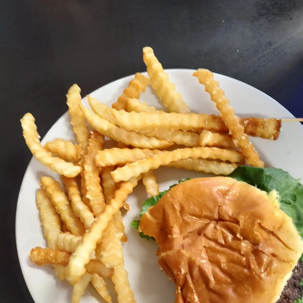 Cheese Burger and Fries