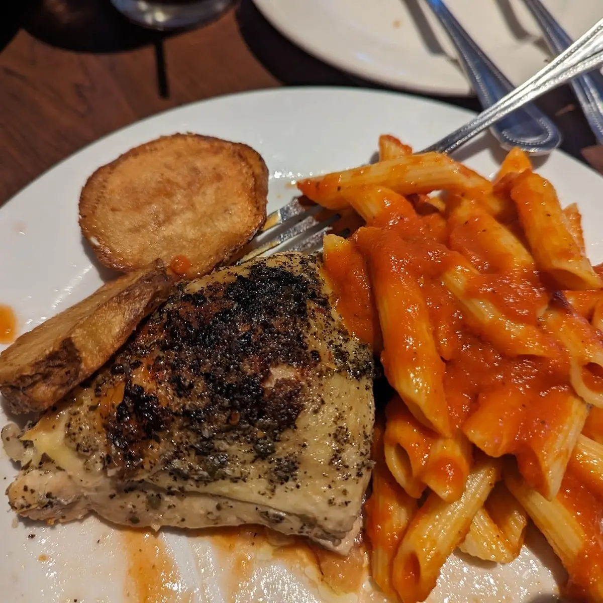 Pork Chop Vesuvio