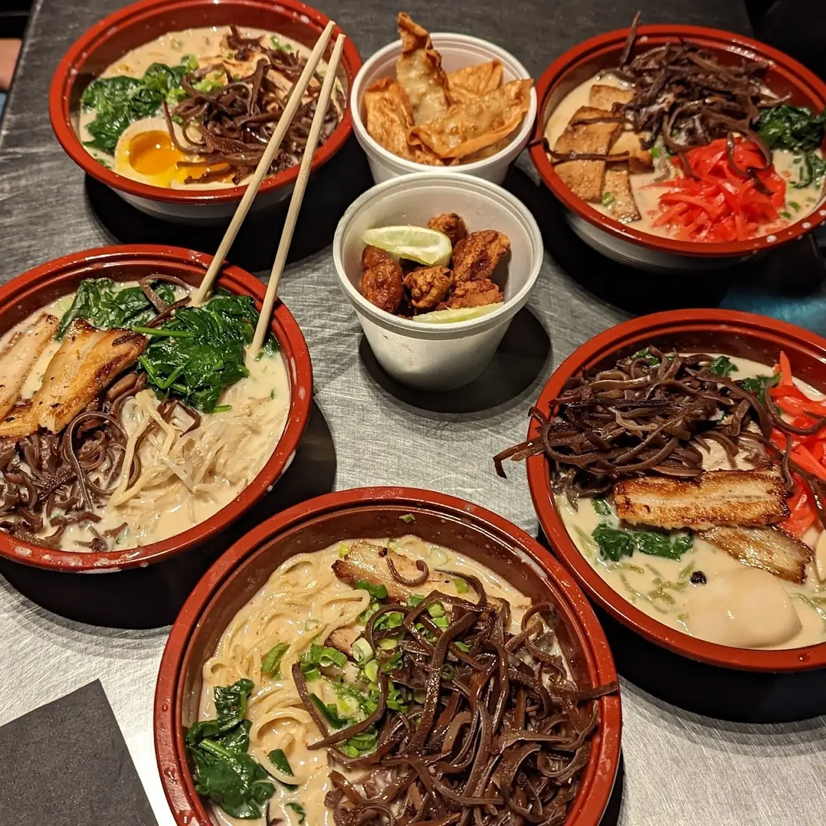Tonkotsu Ramen Gyoza Karaage Chicken