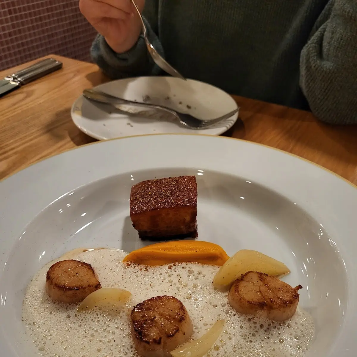 Pork Belly and Scallops
