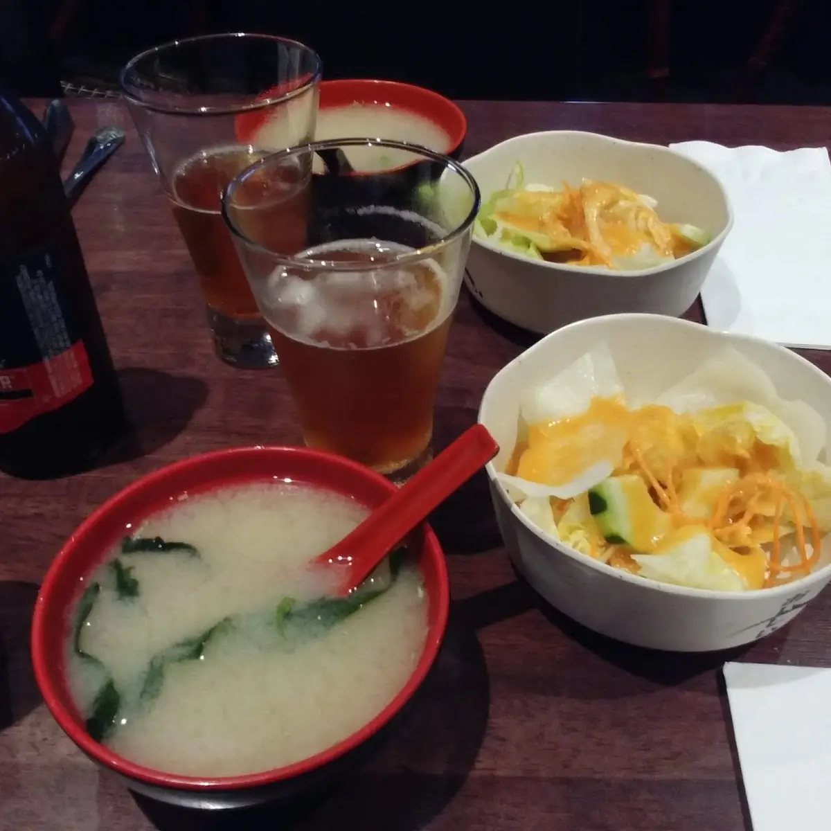 Miso Soup and Salad