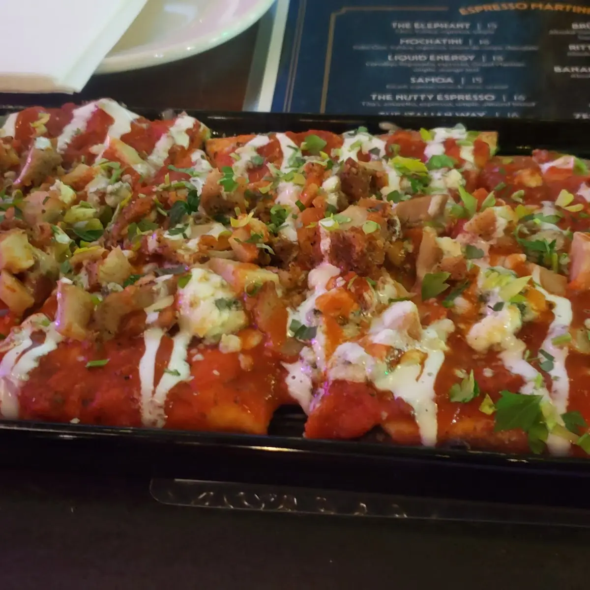 Buffalo Chicken Flatbread Pizza