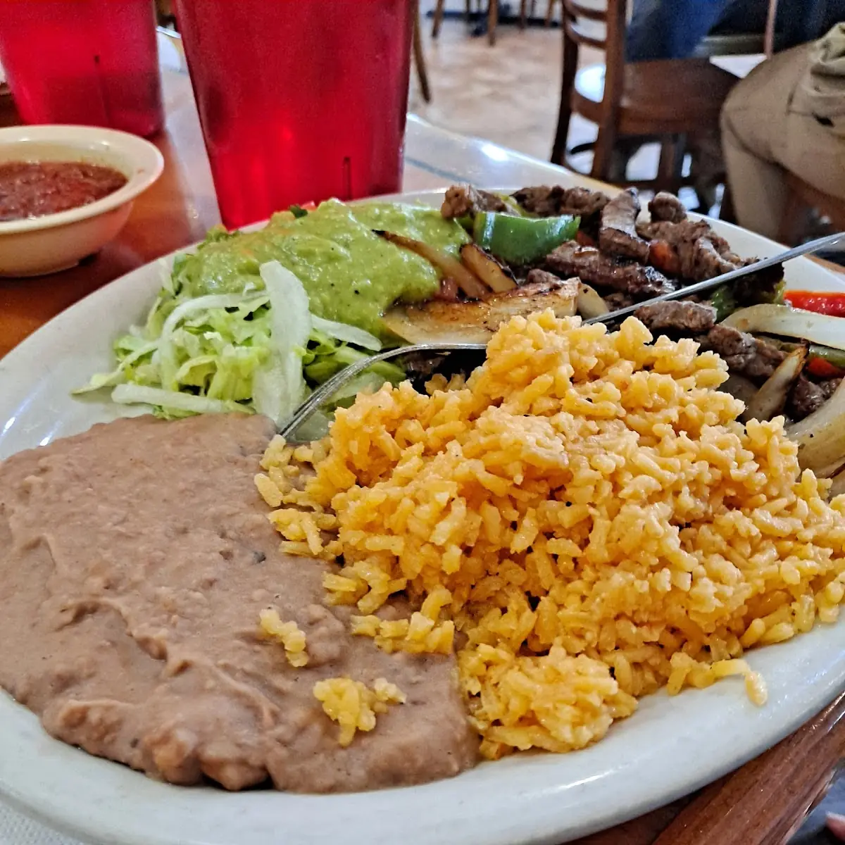 Beef Enchilada Rice & Beans