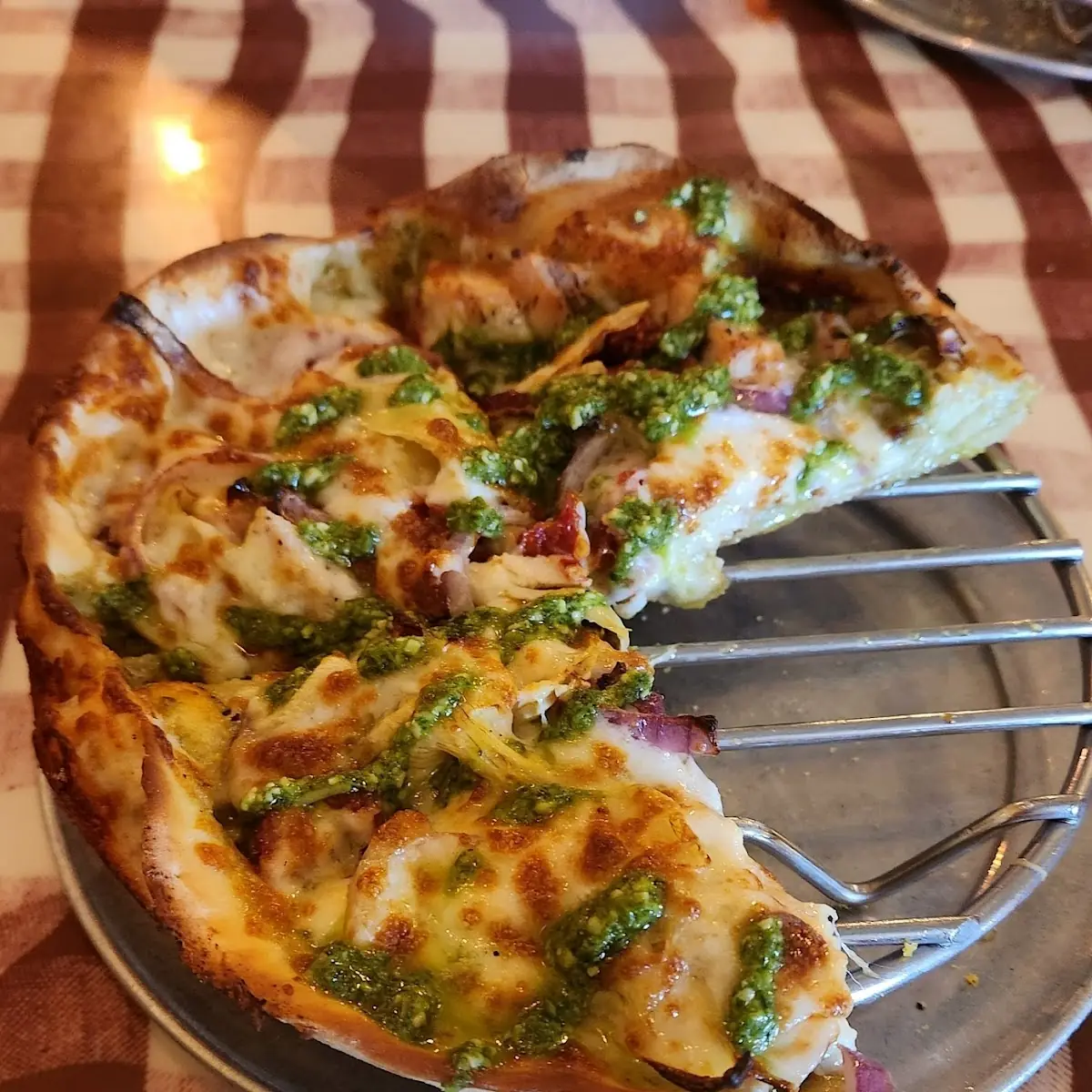 Pesto Chicken Pizza