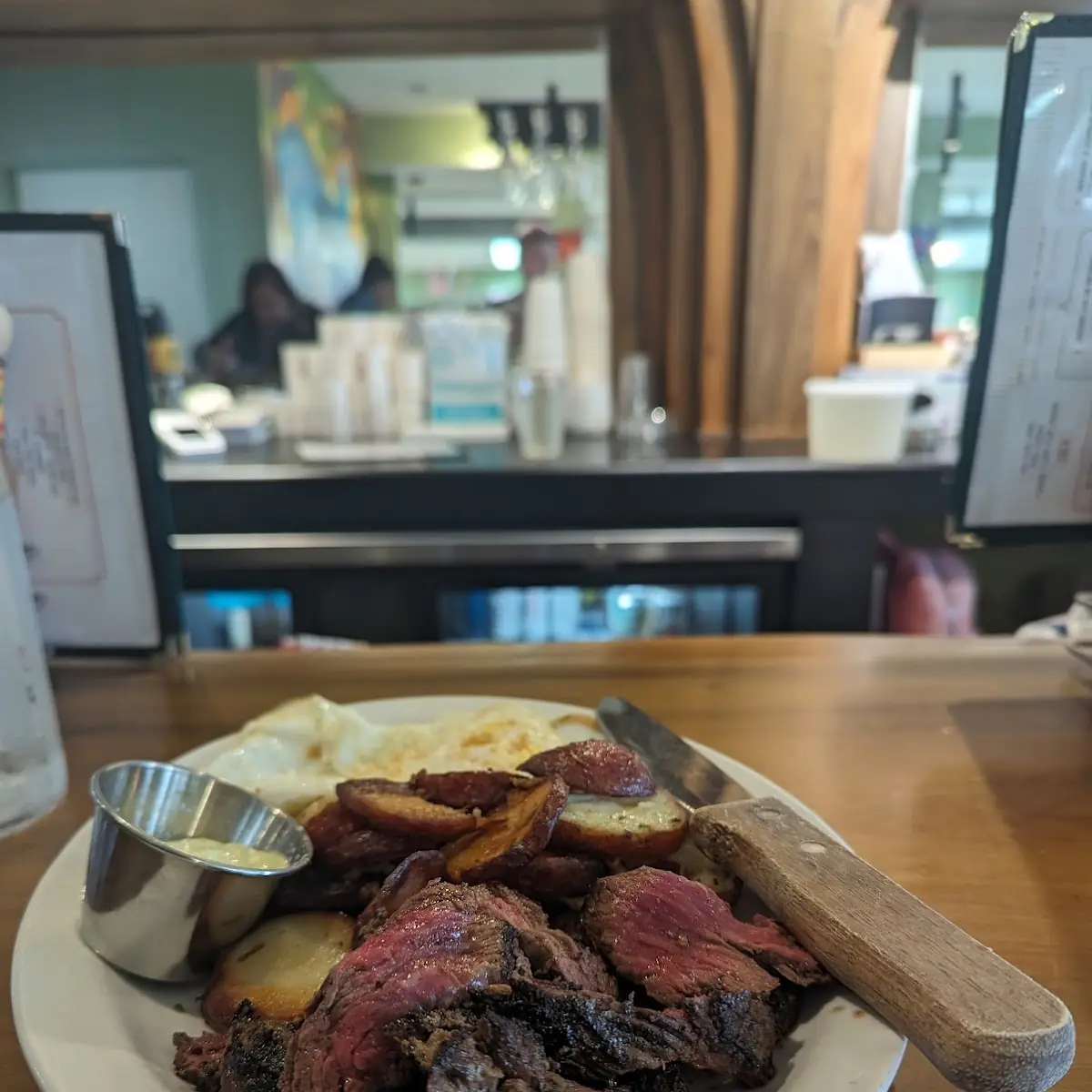 Hanger Steak Eggs