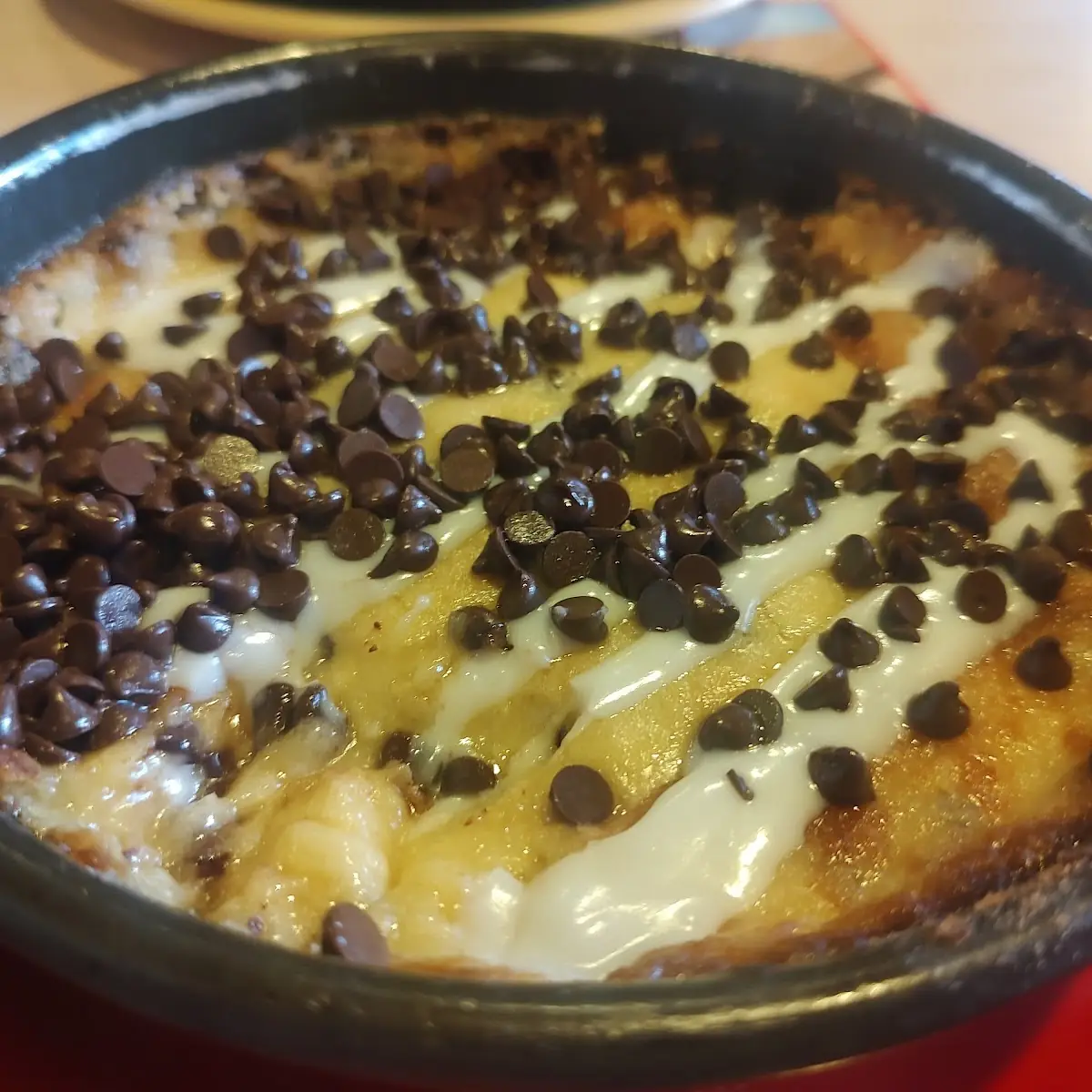 Chocolate Chip Cookie Pizza