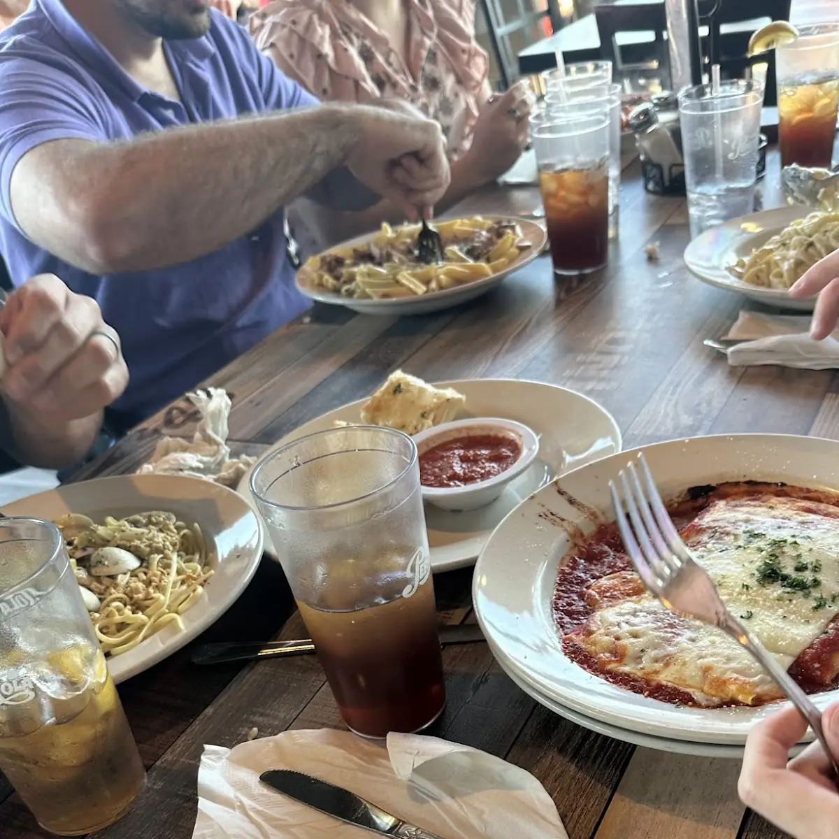 Lasagna and Chicken Alfredo