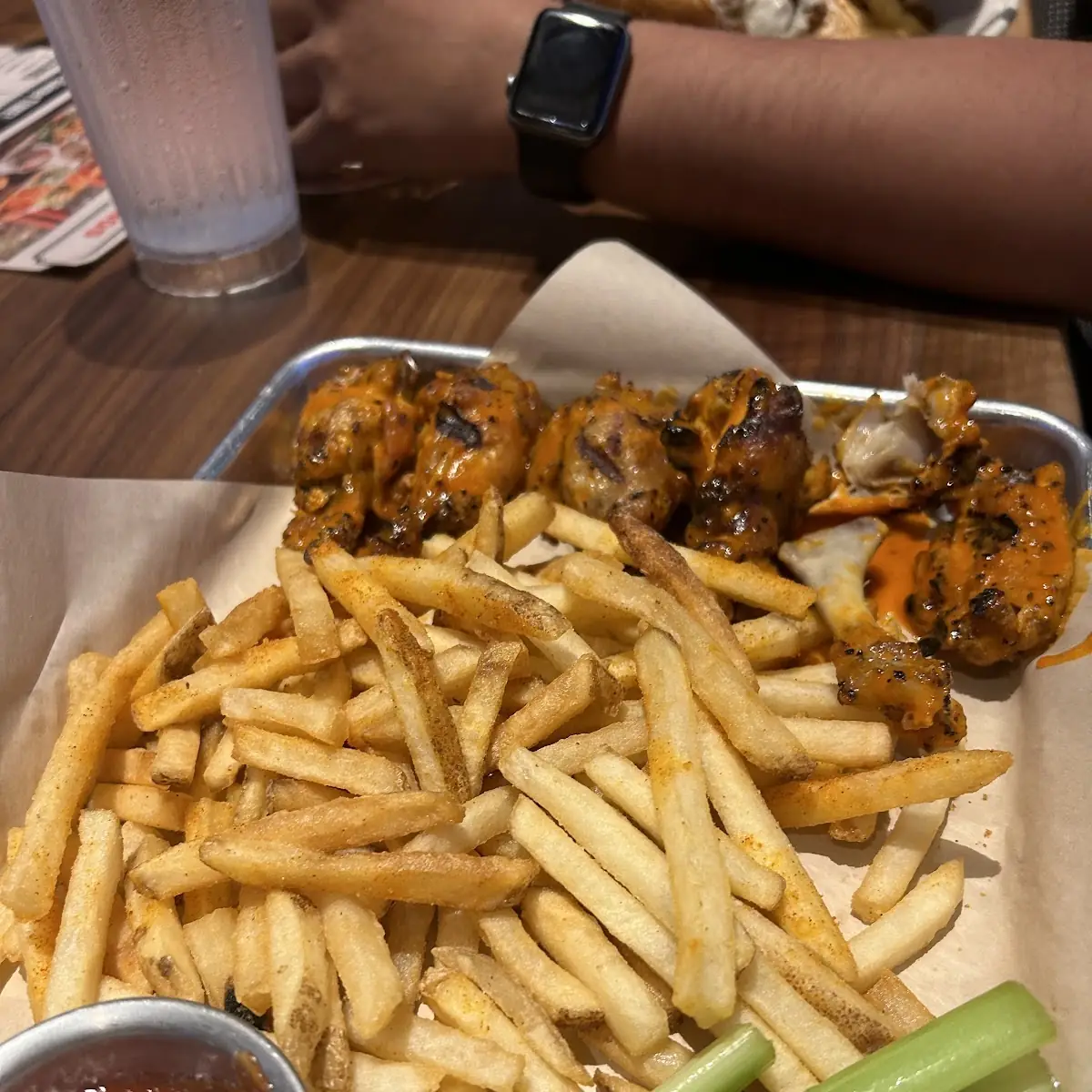 Buffalo Wings and Fries