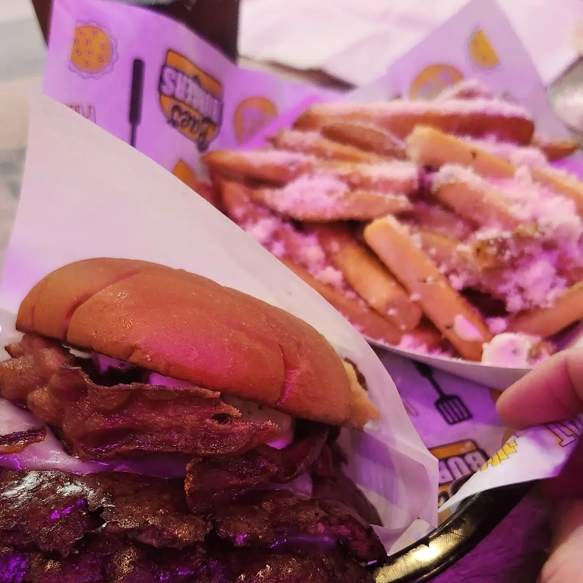Garlic Bacon Burger GBB Double