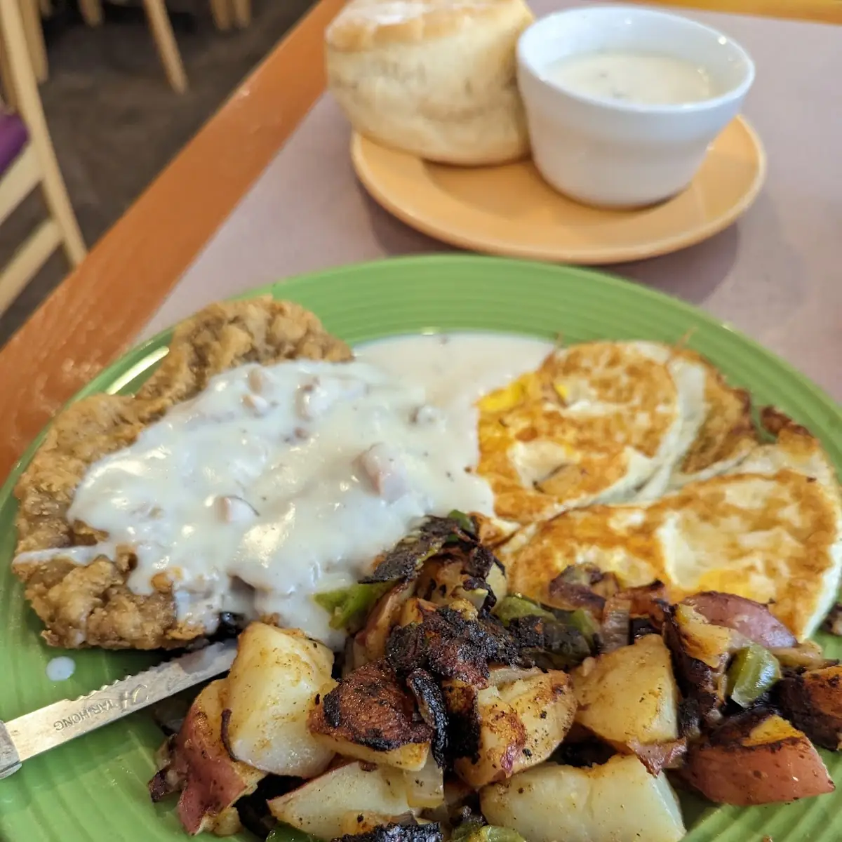 Chicken Fried Steak & Eggs