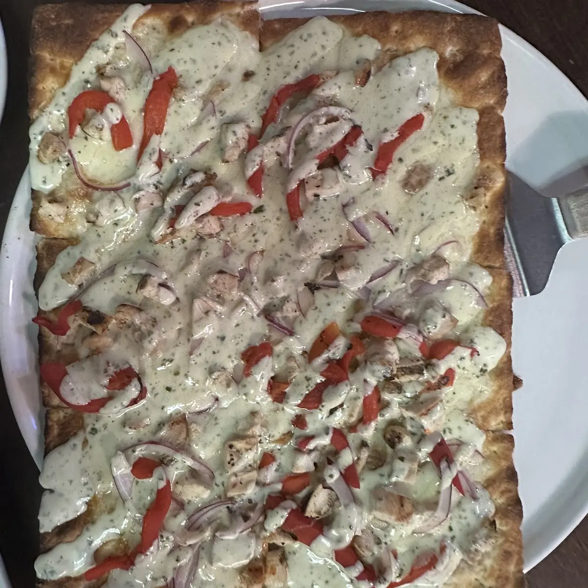 Grilled Chicken Flatbread