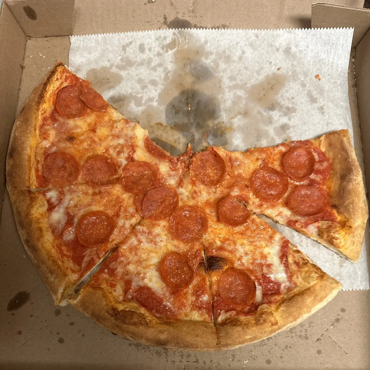 Large Pepperoni Pizza in Box
