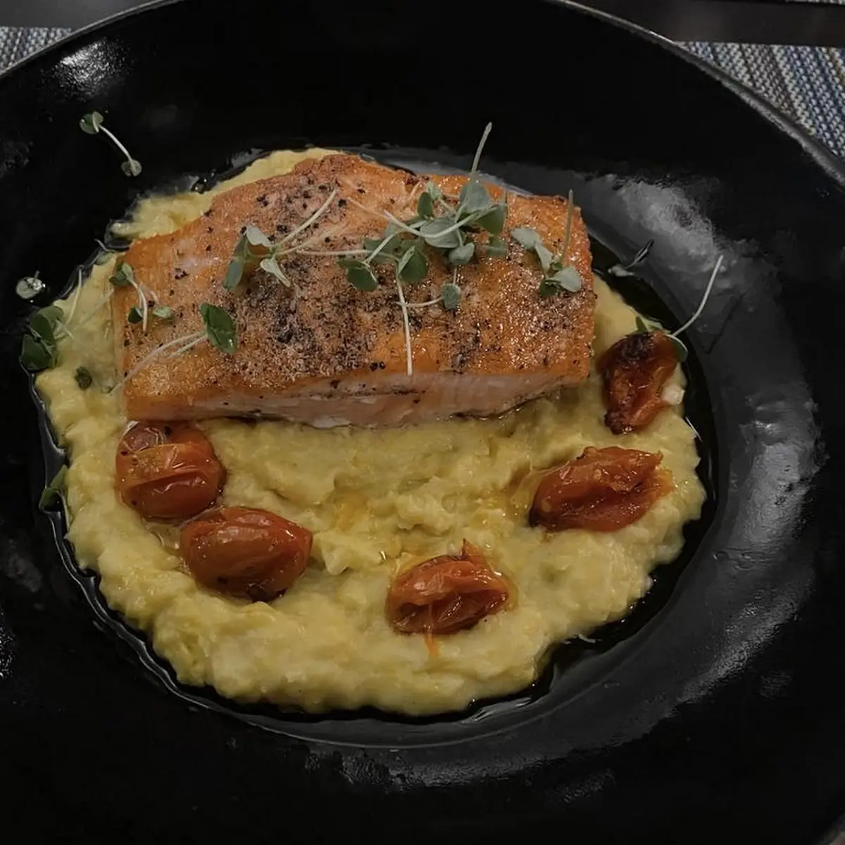 Pan Seared Jail Island Salmon