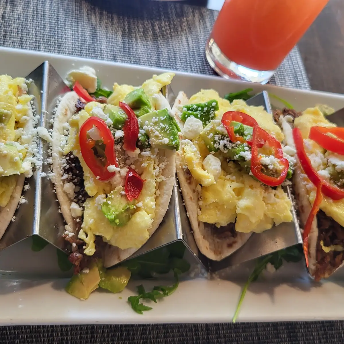Pork Cheek Scrambled Egg Soft Tacos