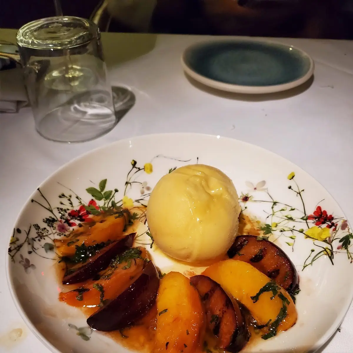 Passion Fruit Sorbet with Grilled