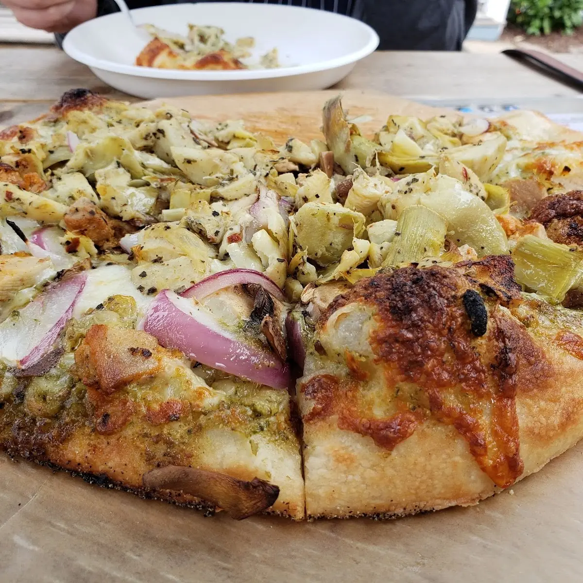 Pesto Chicken Pizza