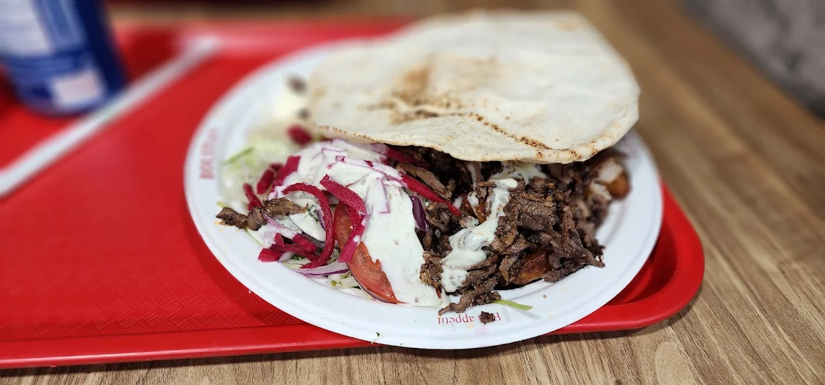 Chicken and Beef Shawarma Plate, Boustan Restaurant