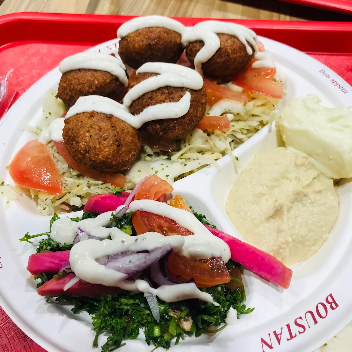 Falafel Plate, Boustan Restaurant