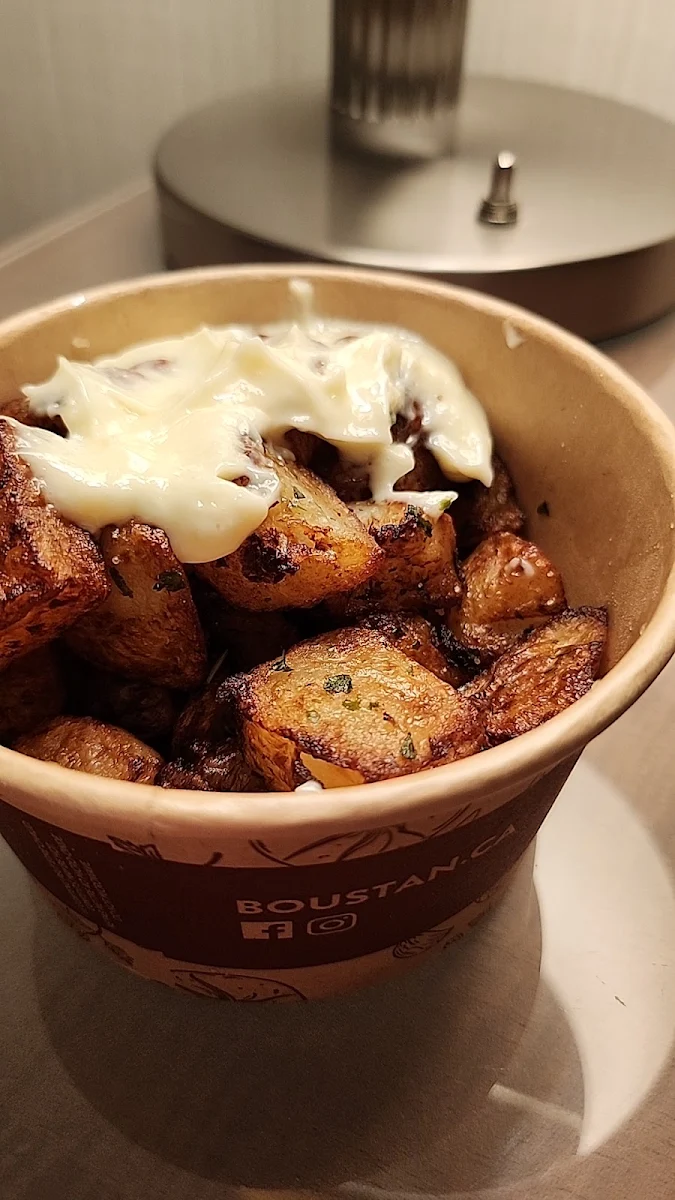 Potatoes with Garlic Sauce, Boustan Restaurant