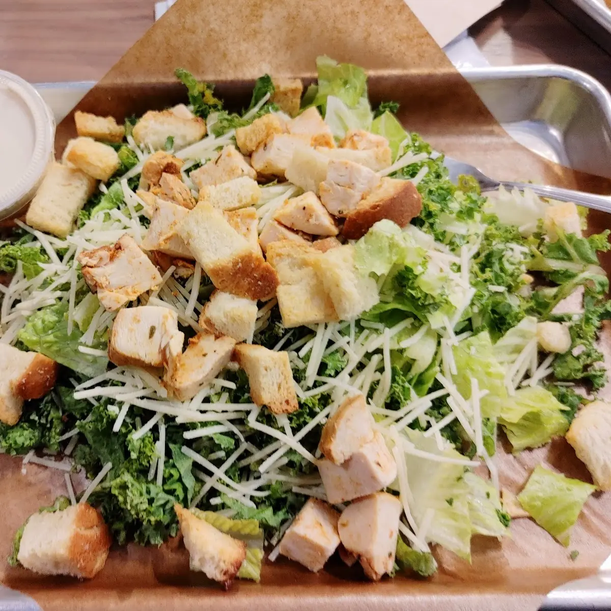 Kale Chicken Cesar Salad