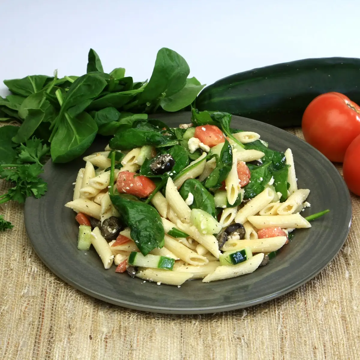 Spinach Pasta Salad Catering