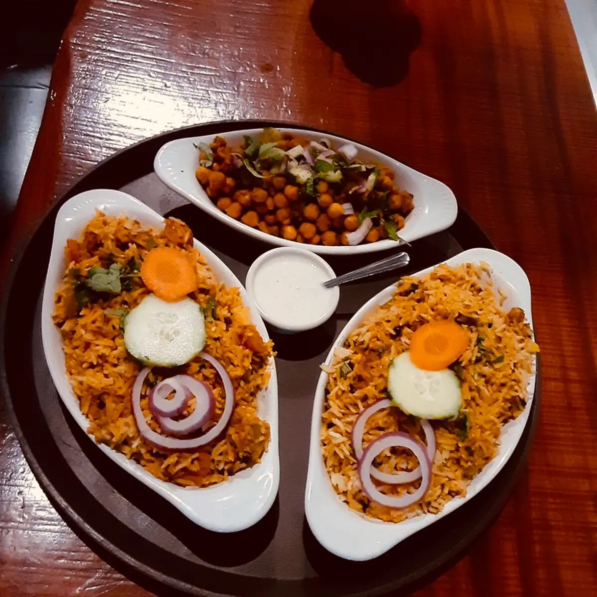 Chicken Biryani and Veg Biryani