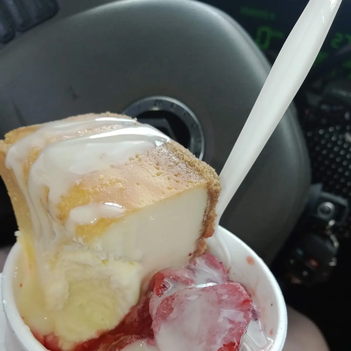 Strawberry Cheesecake Snow Ball