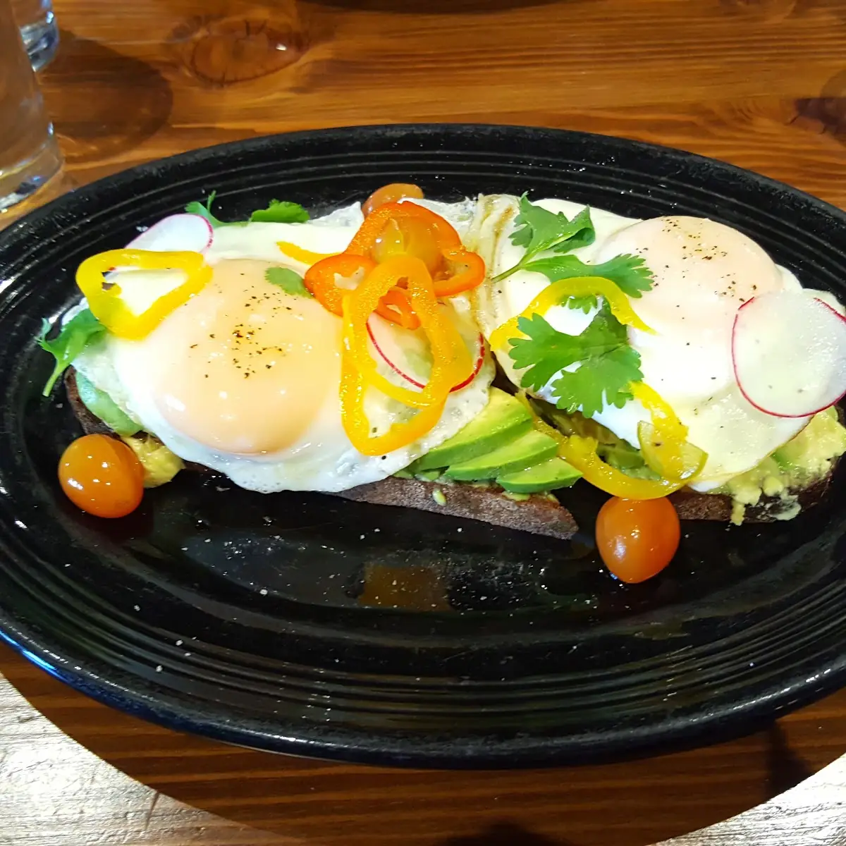 Avocado Toast with Poached Egg on Top
