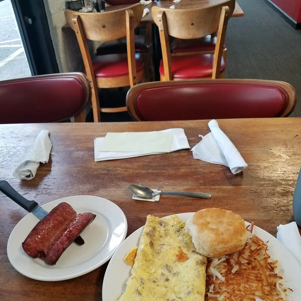 Ham Mushroom Provolone Cheese Omelette