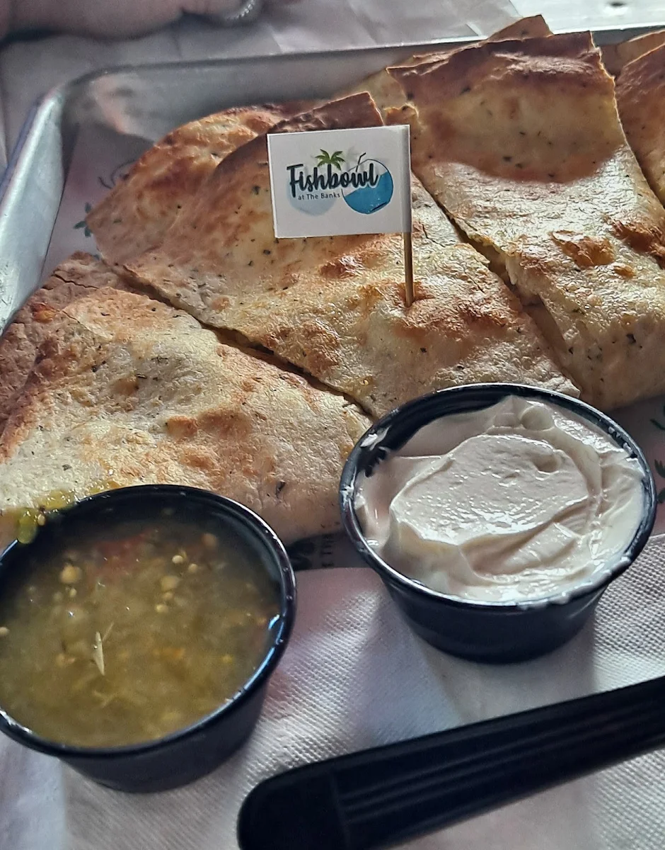 Cheese Quesadilla with Added Chicken