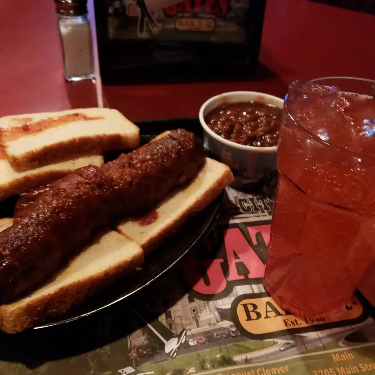 Beef Sausage Sandwich