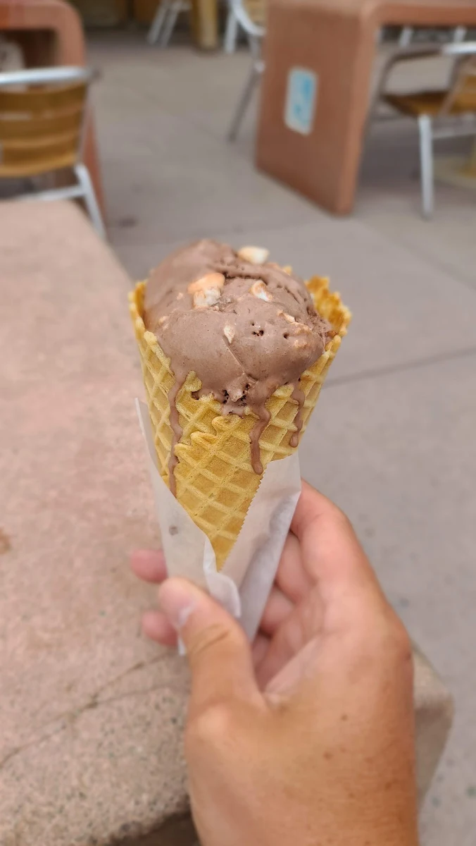 Rocky Road Ice Cream Cone