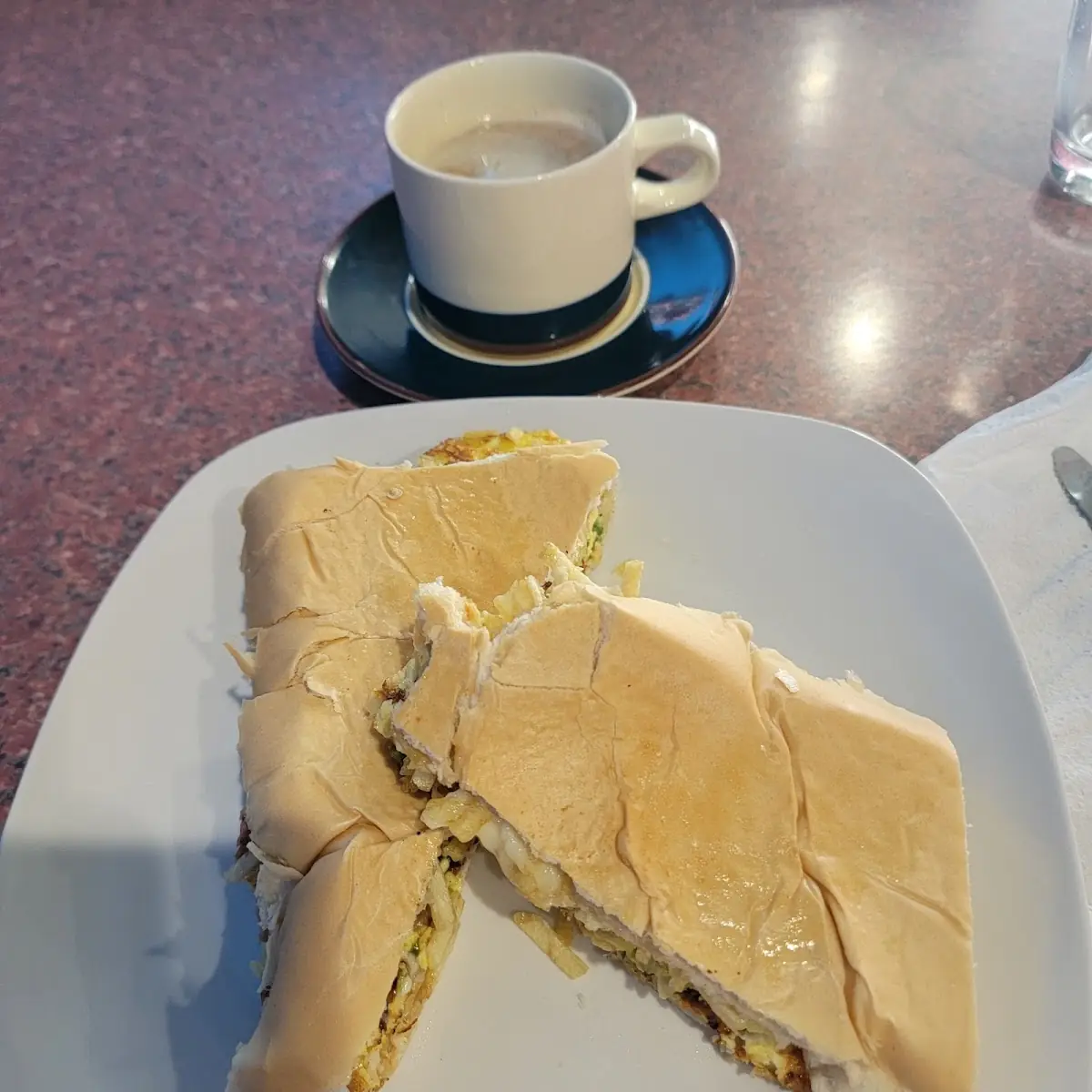 Omelet Sandwich Cubano