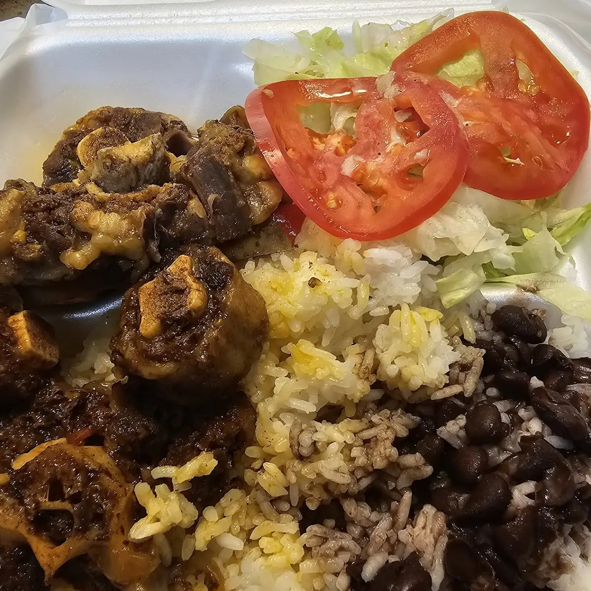 Oxtail Rice Beans Salad
