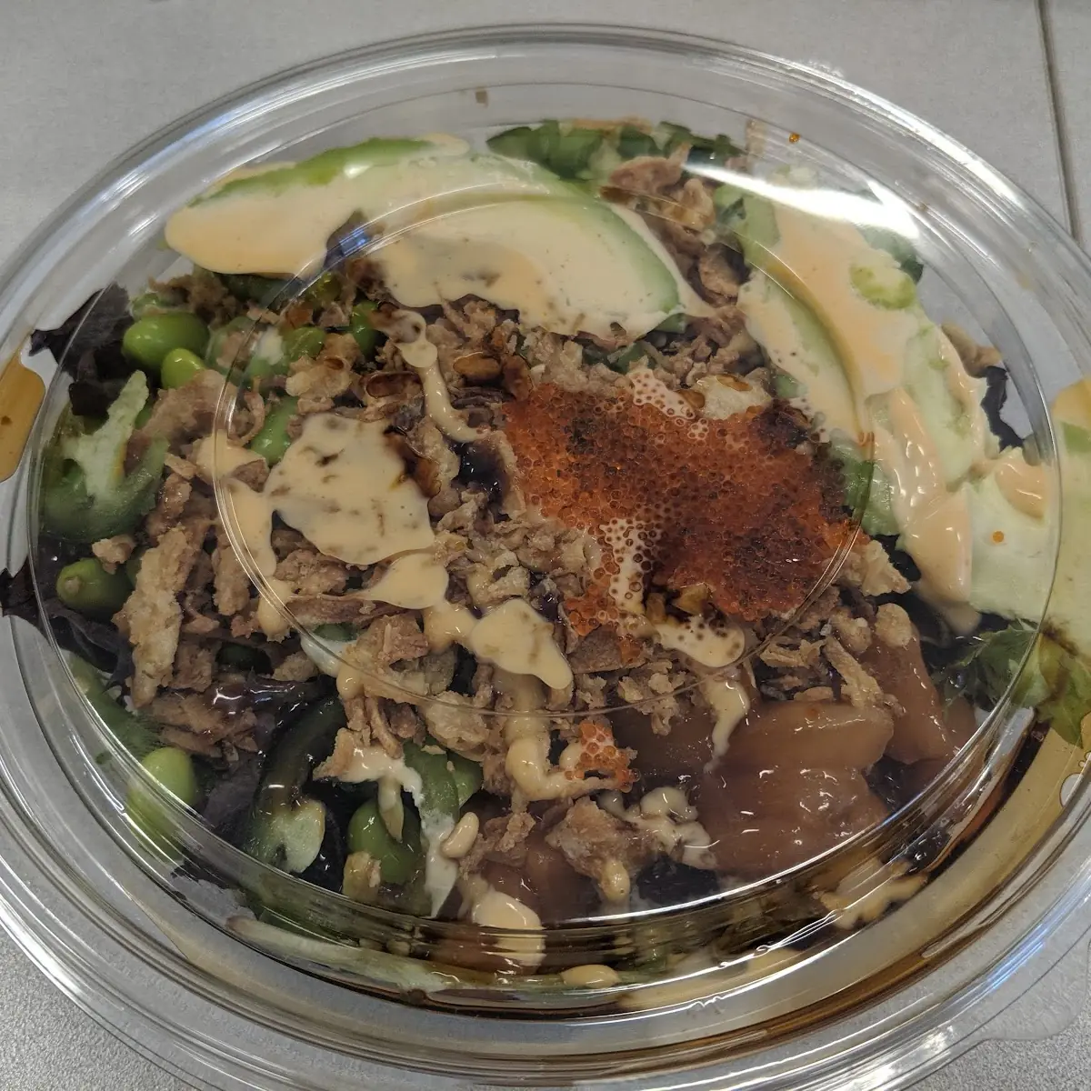 Kale Caesar Salad with Chicken and Avocado