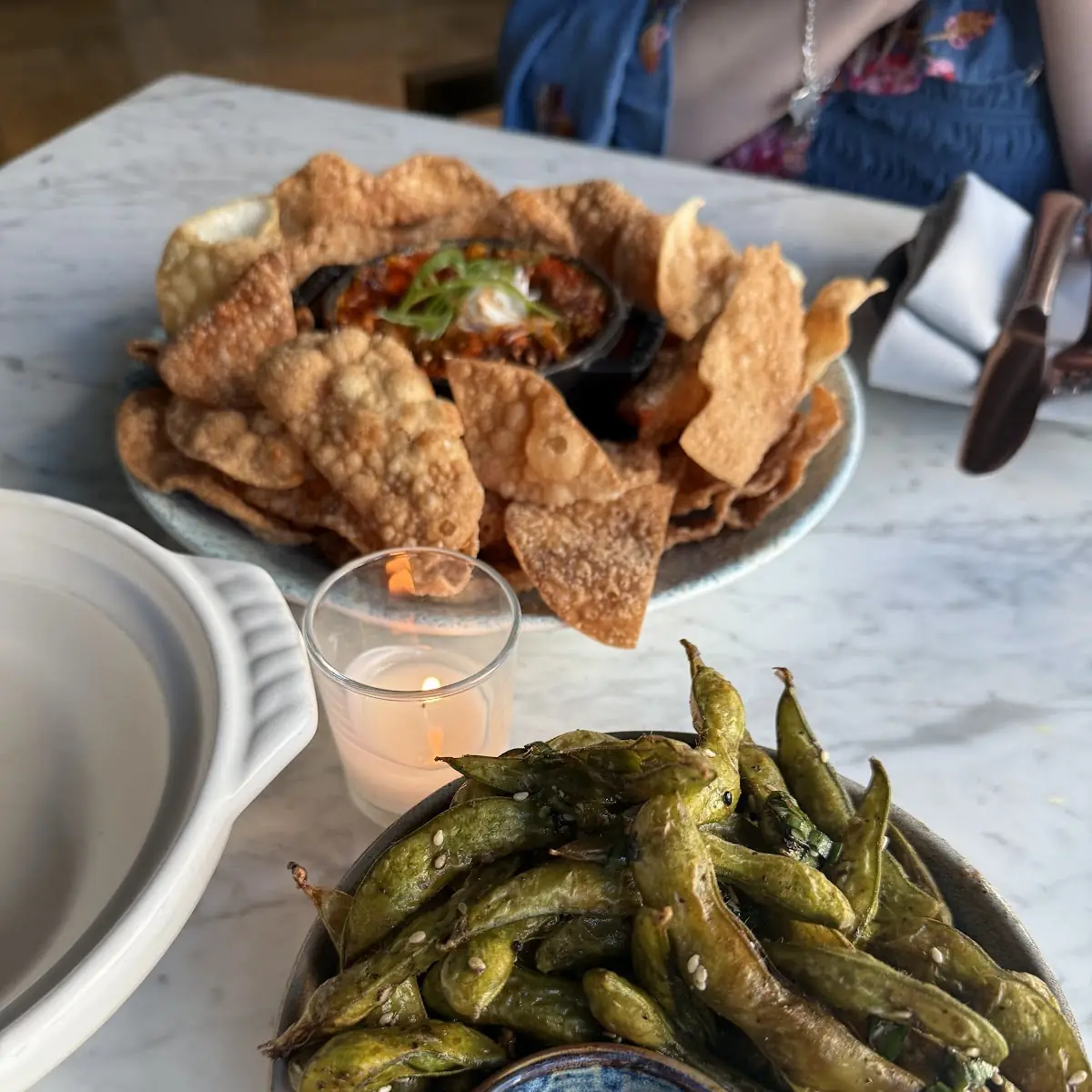 Edamame and Crab Rangoon Dip
