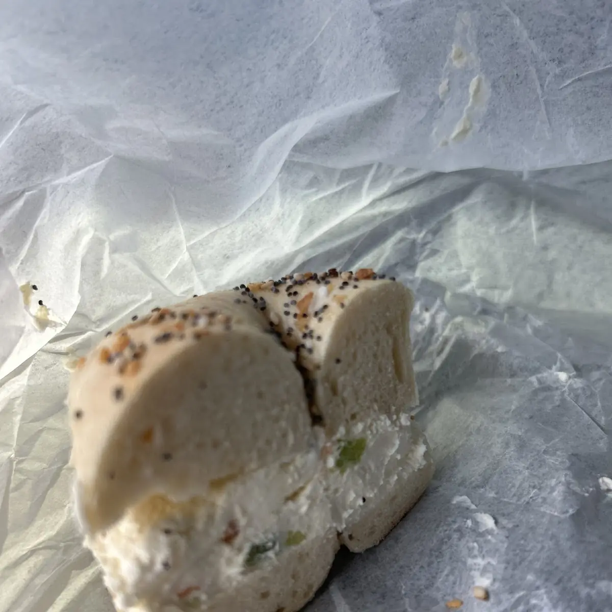 Mini Everything Bagel with Vegan Cream Cheese