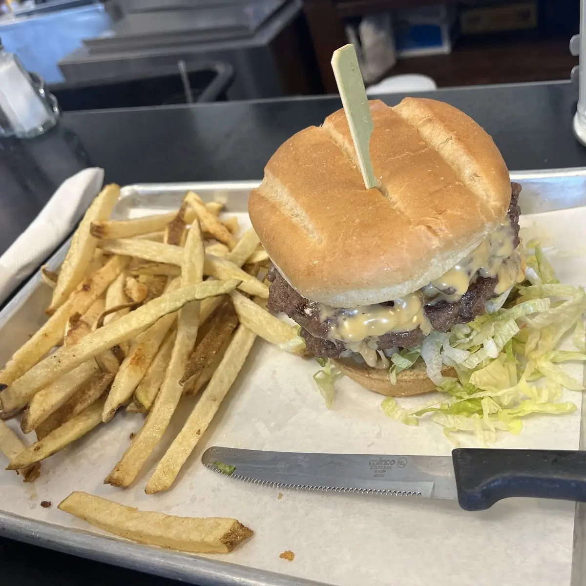 Double Cheeseburger with Fresh Cut Fries
