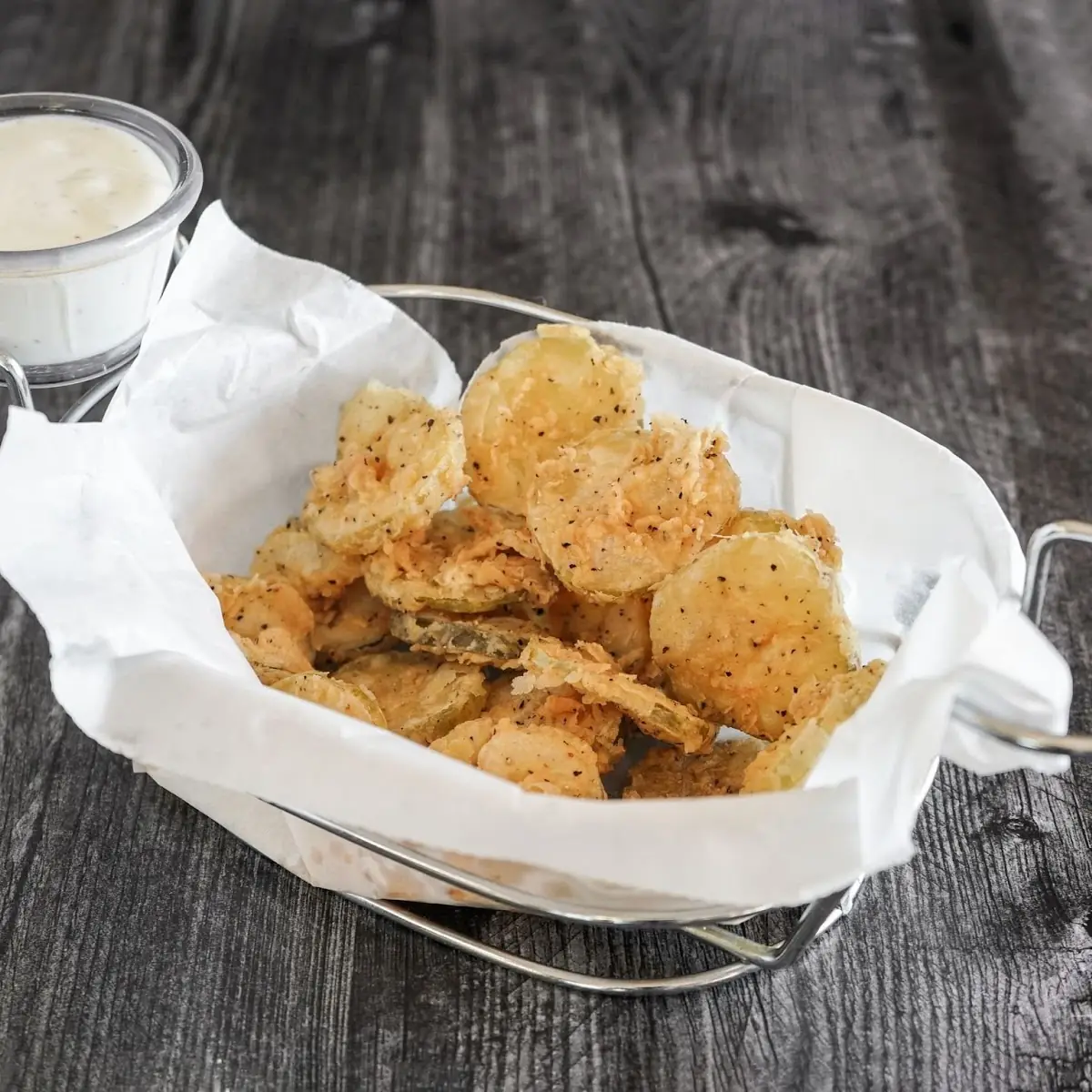 Fried Pickles with Ranch