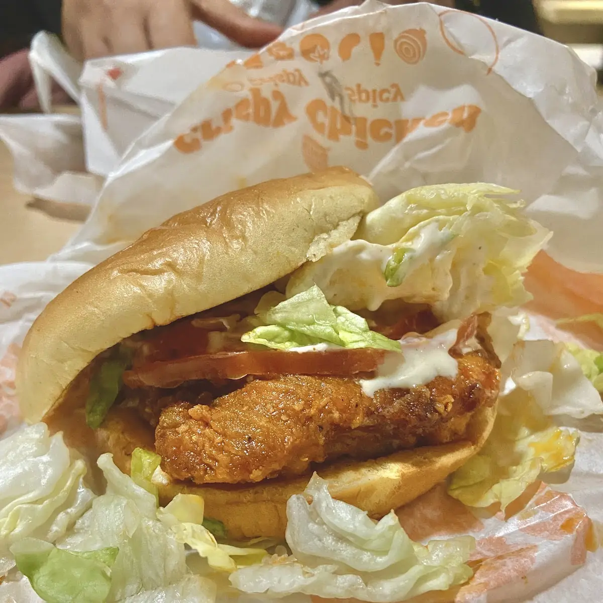 Spicy Crispy Chicken Burger