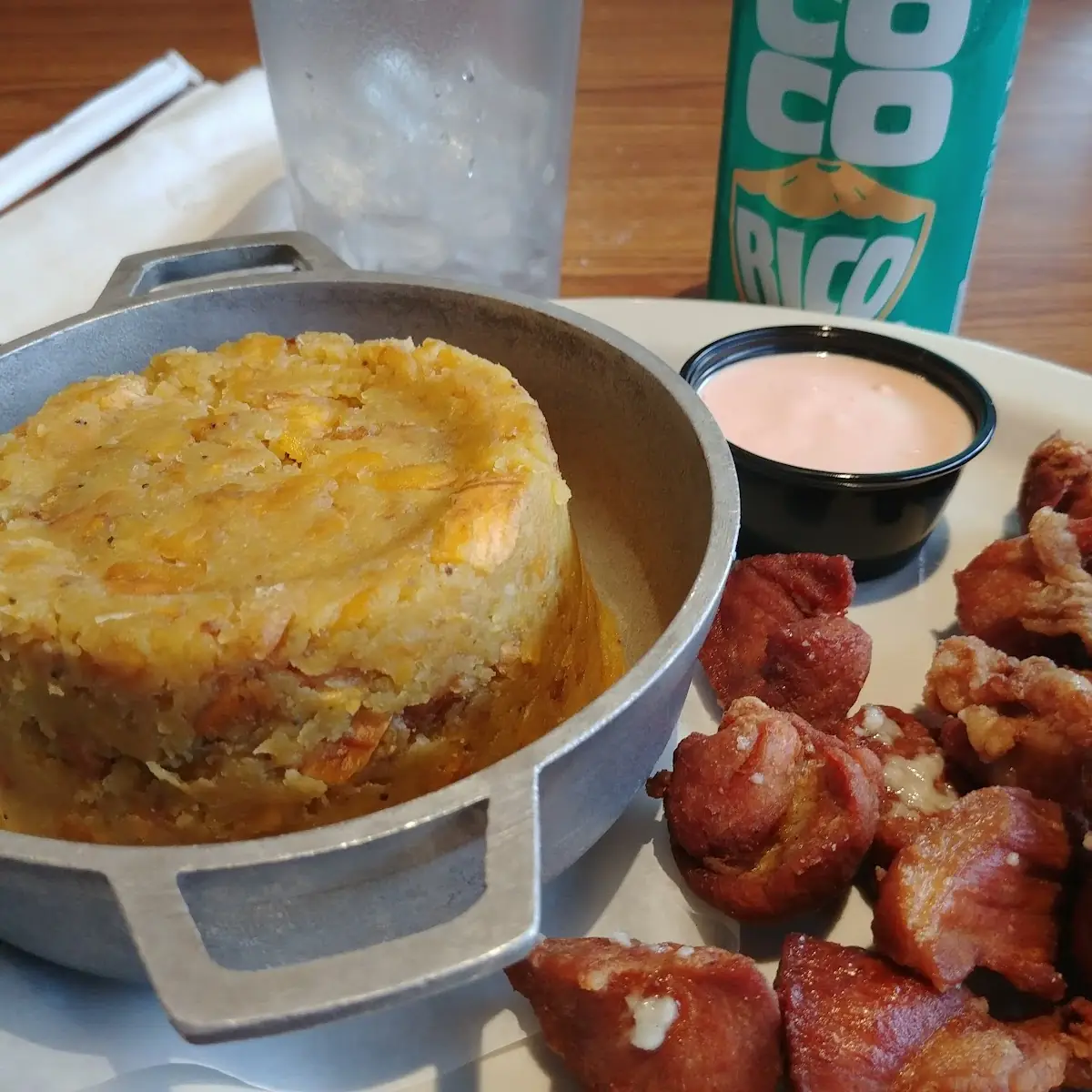 Mofongo Con Carne Frita