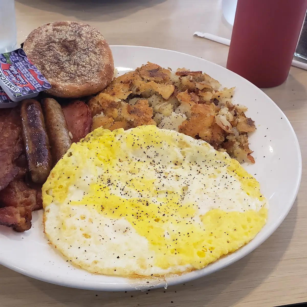 Eggs Hash Browns Toast Sausage Gravy