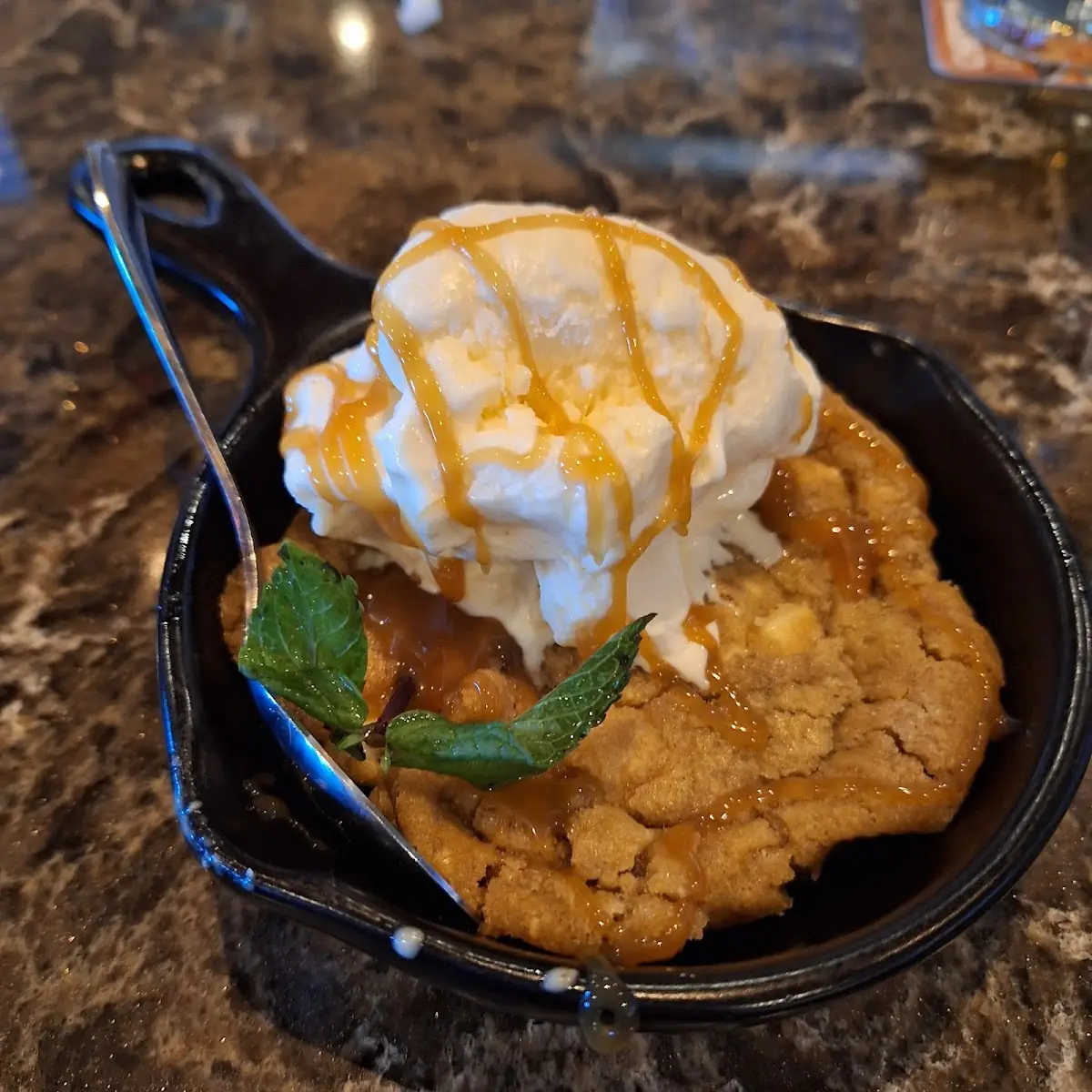 Salted Caramel Cookie Skillet