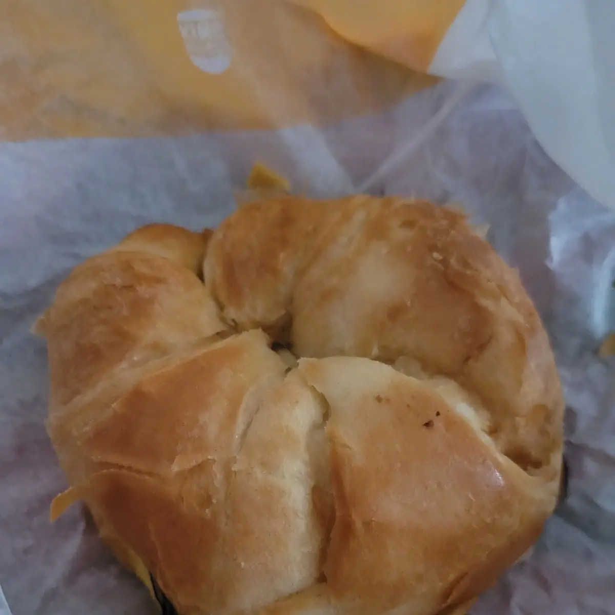 Ham Egg and Cheese Croissant