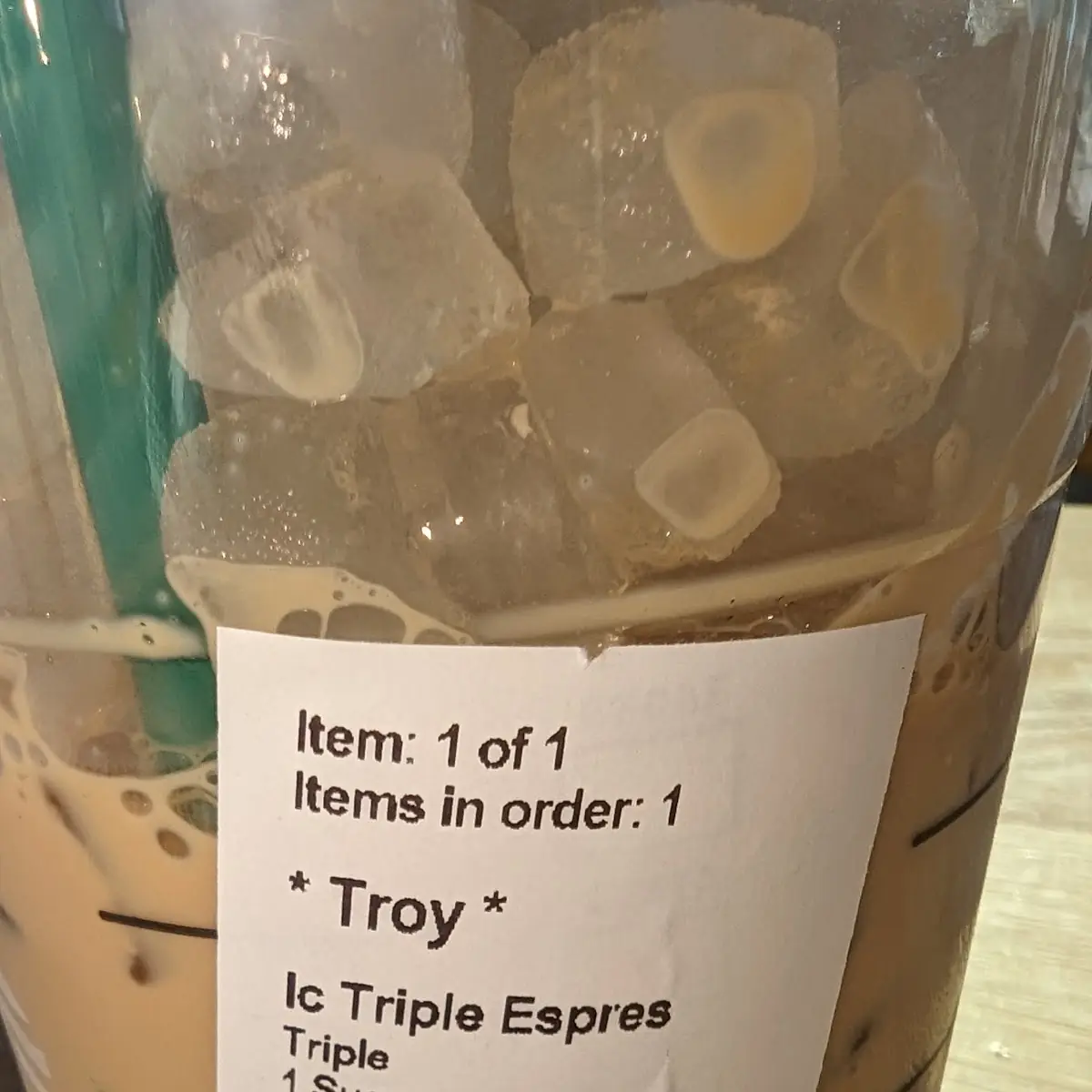 Triple Double Shot with an Extra Shot