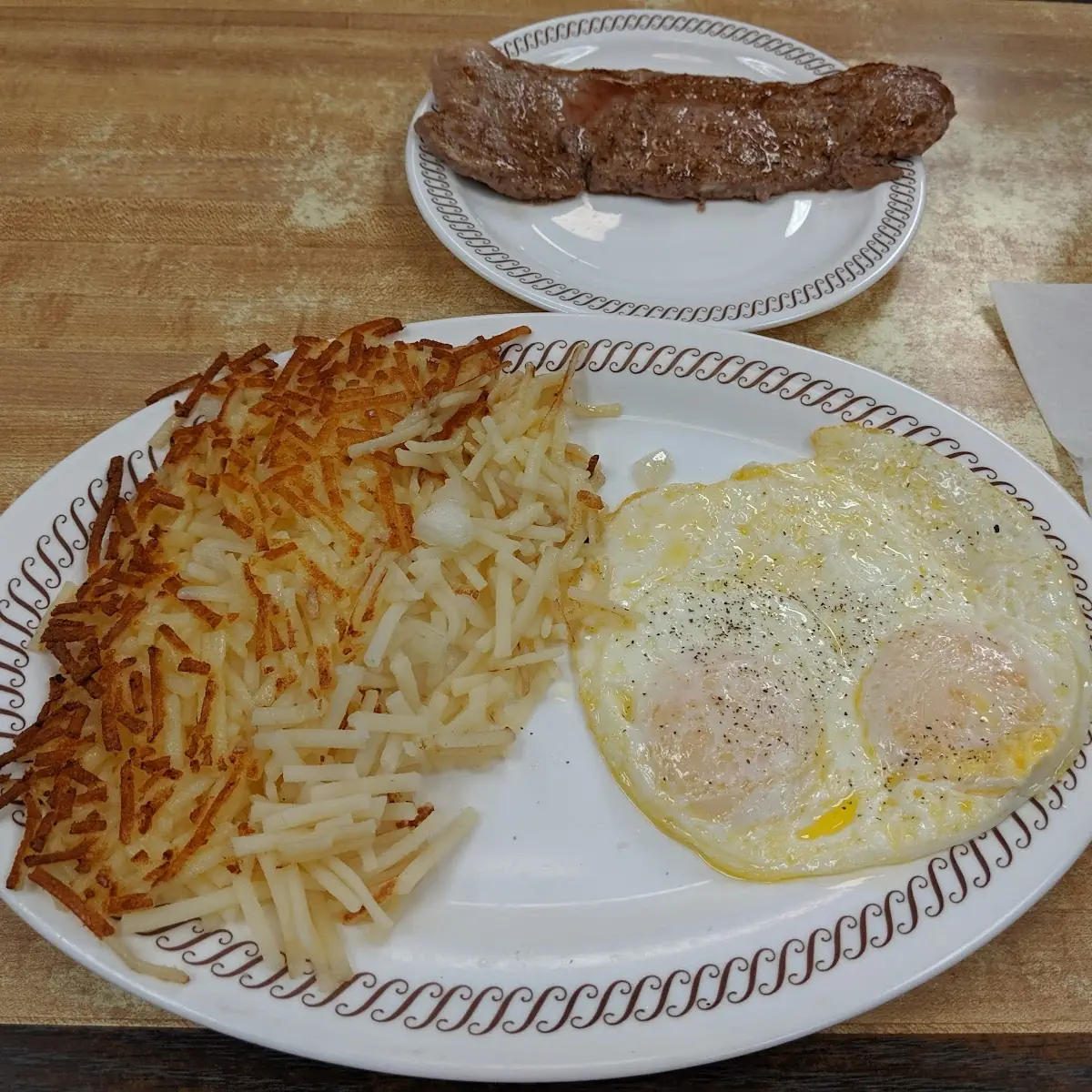 Steak and Eggs with Hash Browns