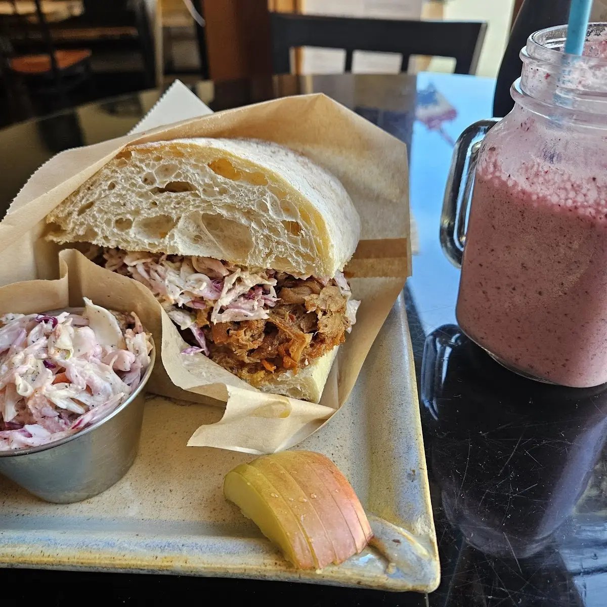 Mongolian Pulled Pork Ciabatta Sandwich