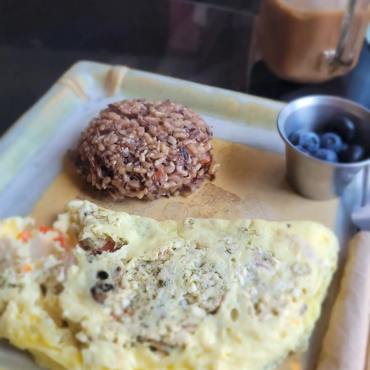 Omelette with Wild Rice